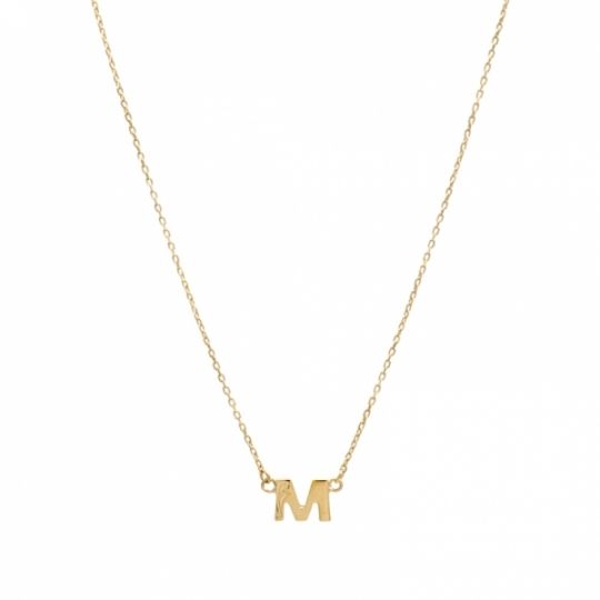 ハワイアンジュエリー/K10YG/イニシャルネックレスミニ/M|ハワイアンジュエリーブランドMaxi(マキシ)公式通販オンラインショップ