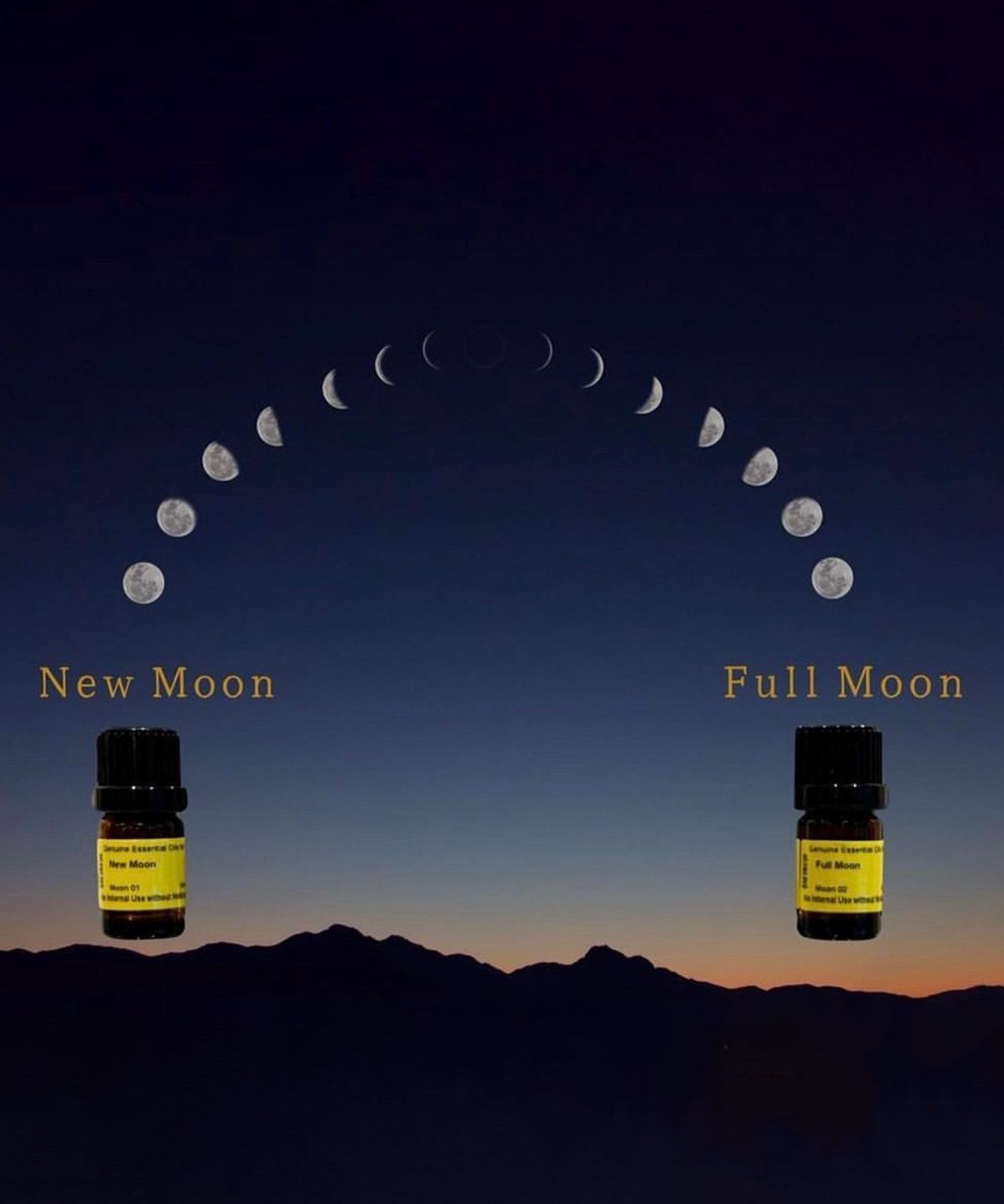 Moon Cycle ブレンド精油キットNew Moon / Full Moon