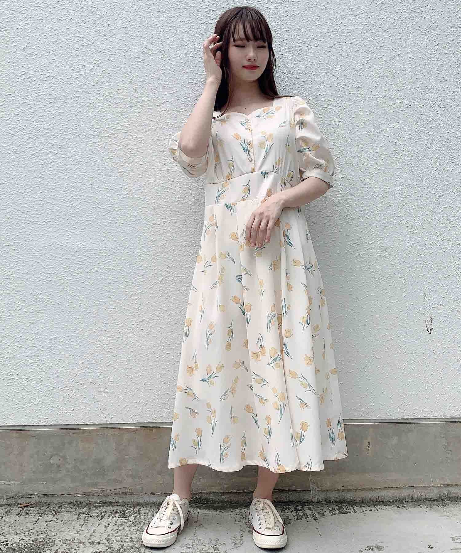 Paravion Online Shop チューリップワンピース Paravion Online Shop チューリップワンピース