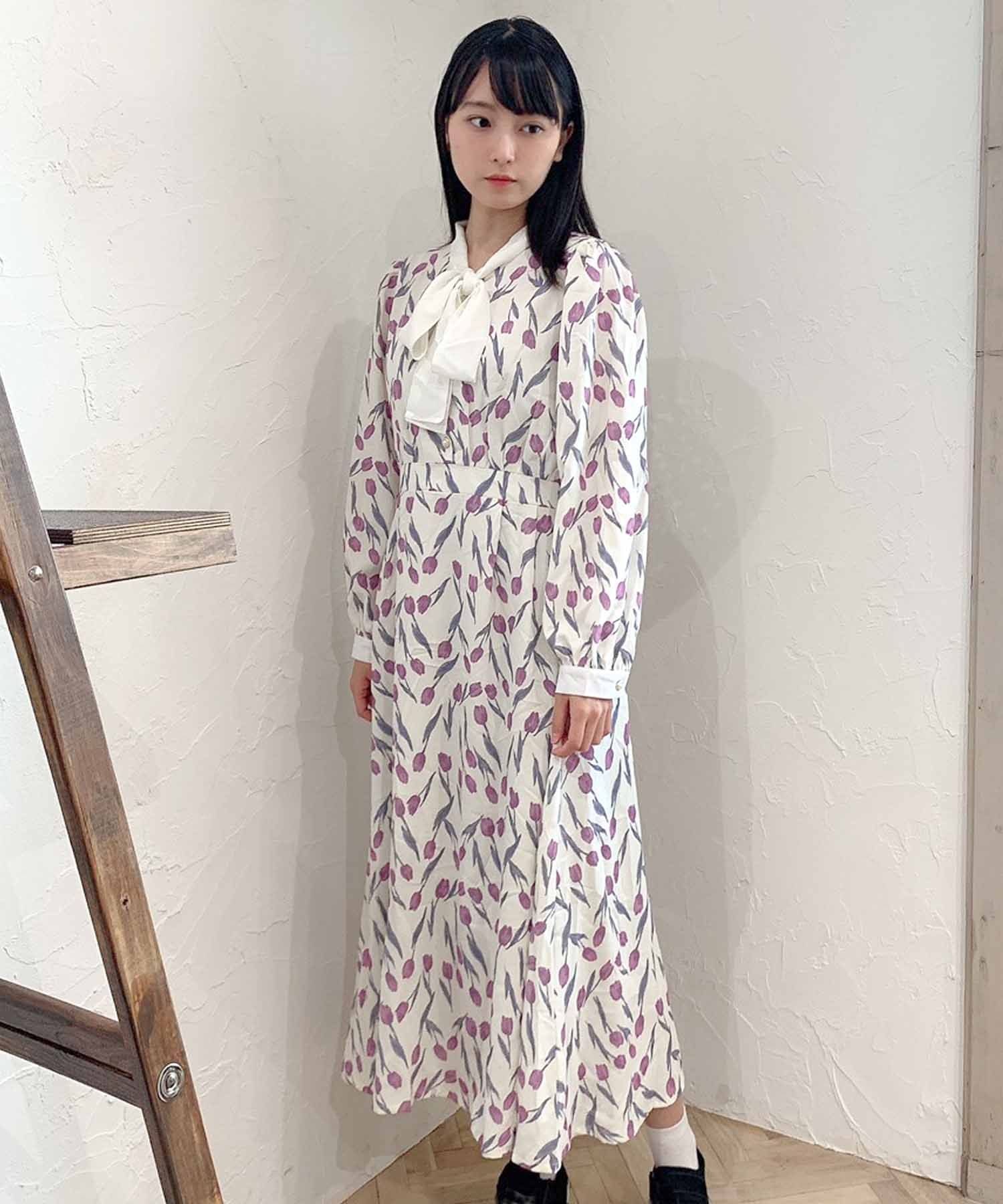 Paravion Online Shop フラワークレリックワンピース