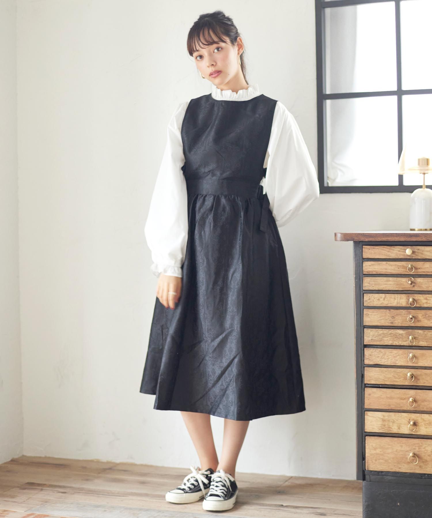 Paravion Online Shop リボンジャンスカワンピース