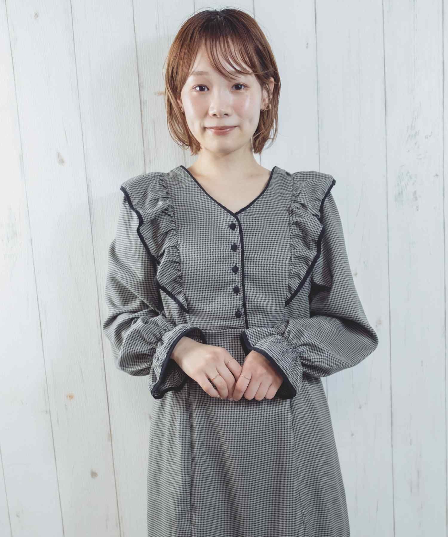 Paravion Online Shop 肩フリルワンピース Paravion Online Shop 肩フリルワンピース