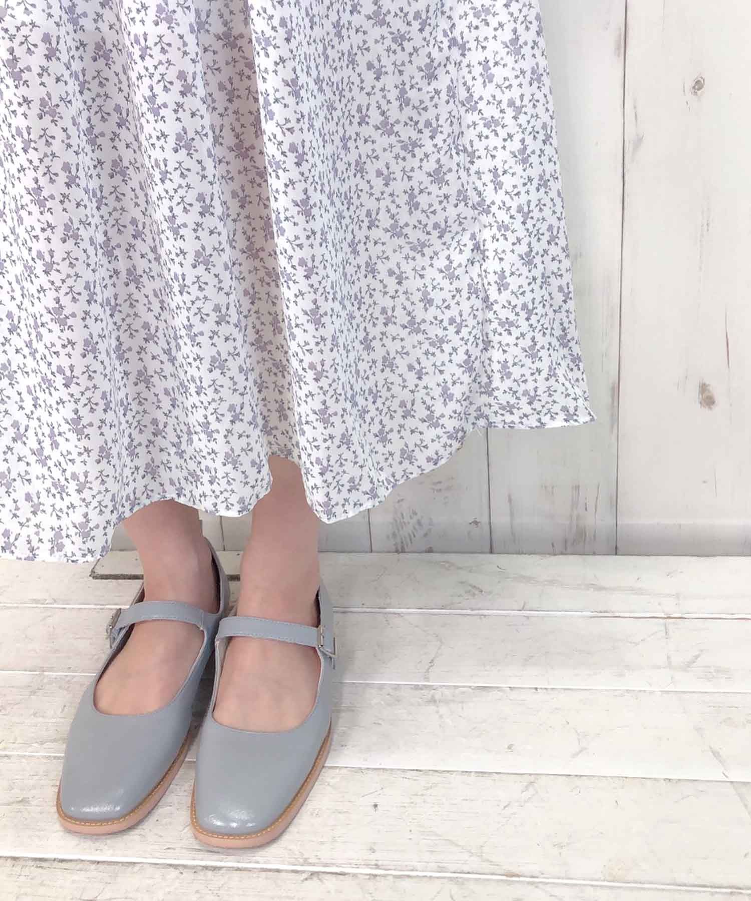 Paravion Online Shop スカラップ白襟ワンピース