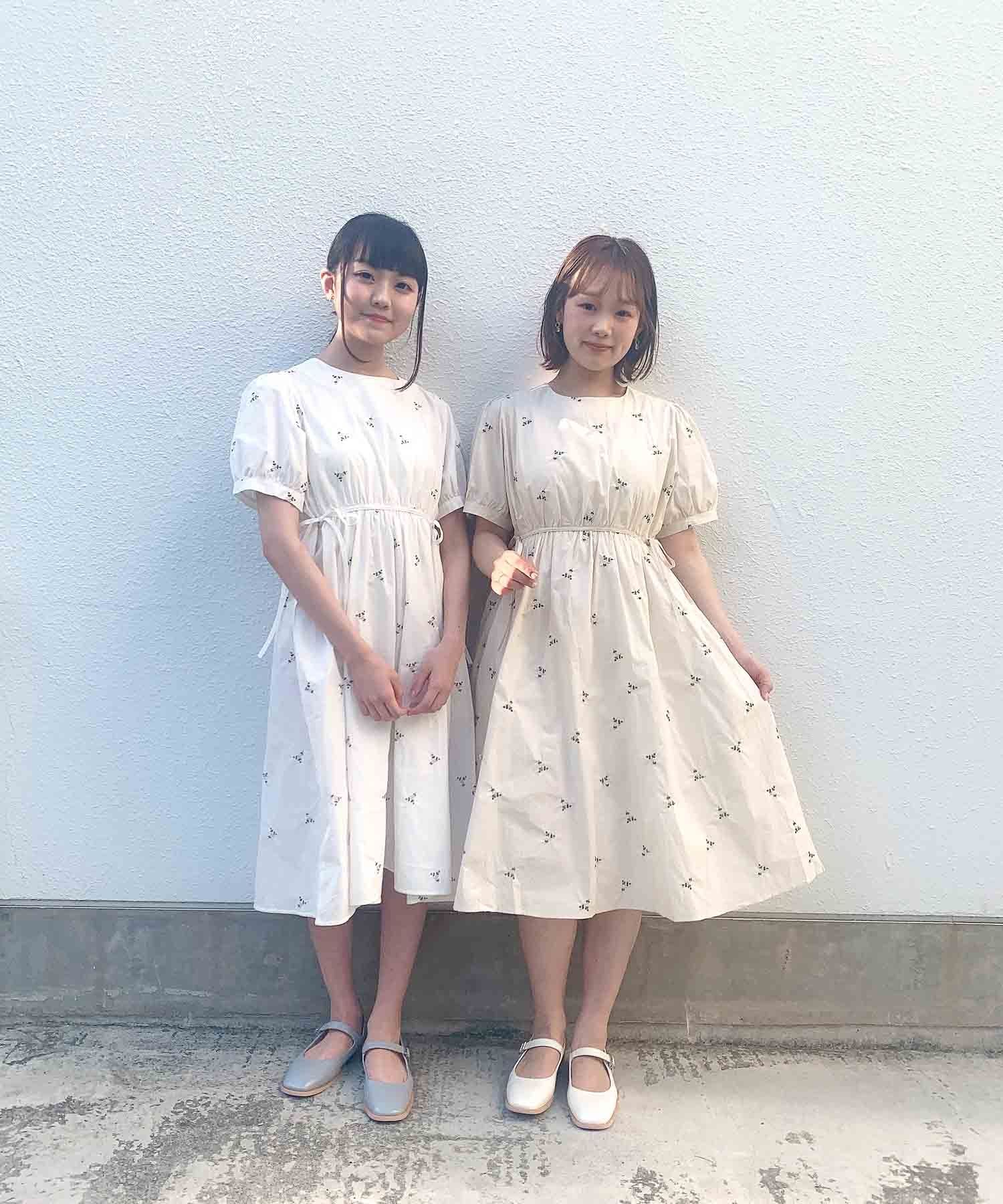 Paravion Online Shop 花刺繍ワンピース