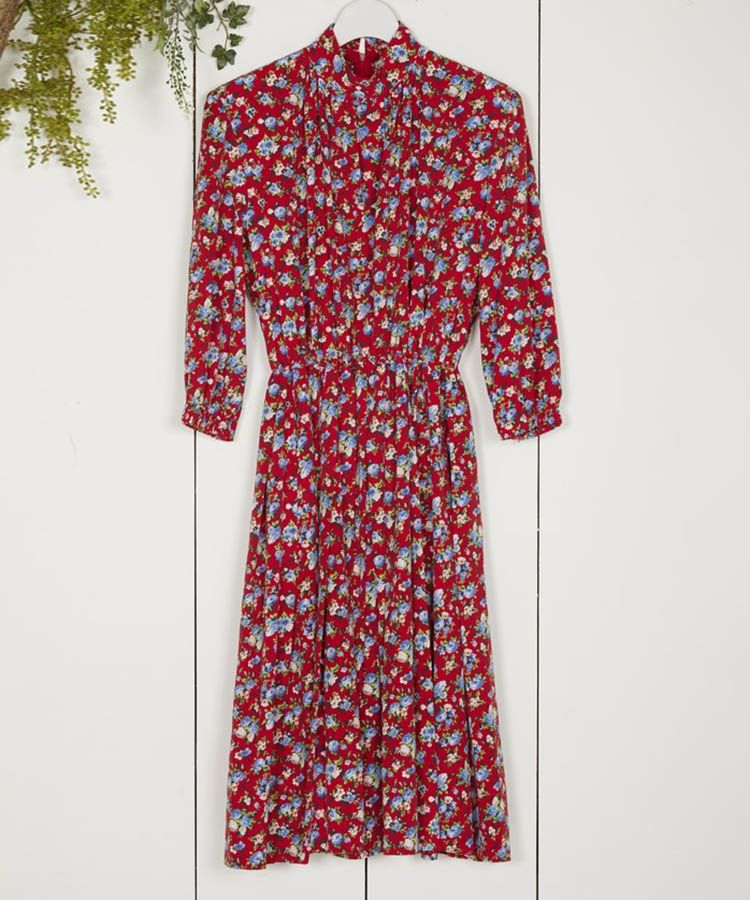 The Par K Store Online 赤花柄ワンピース