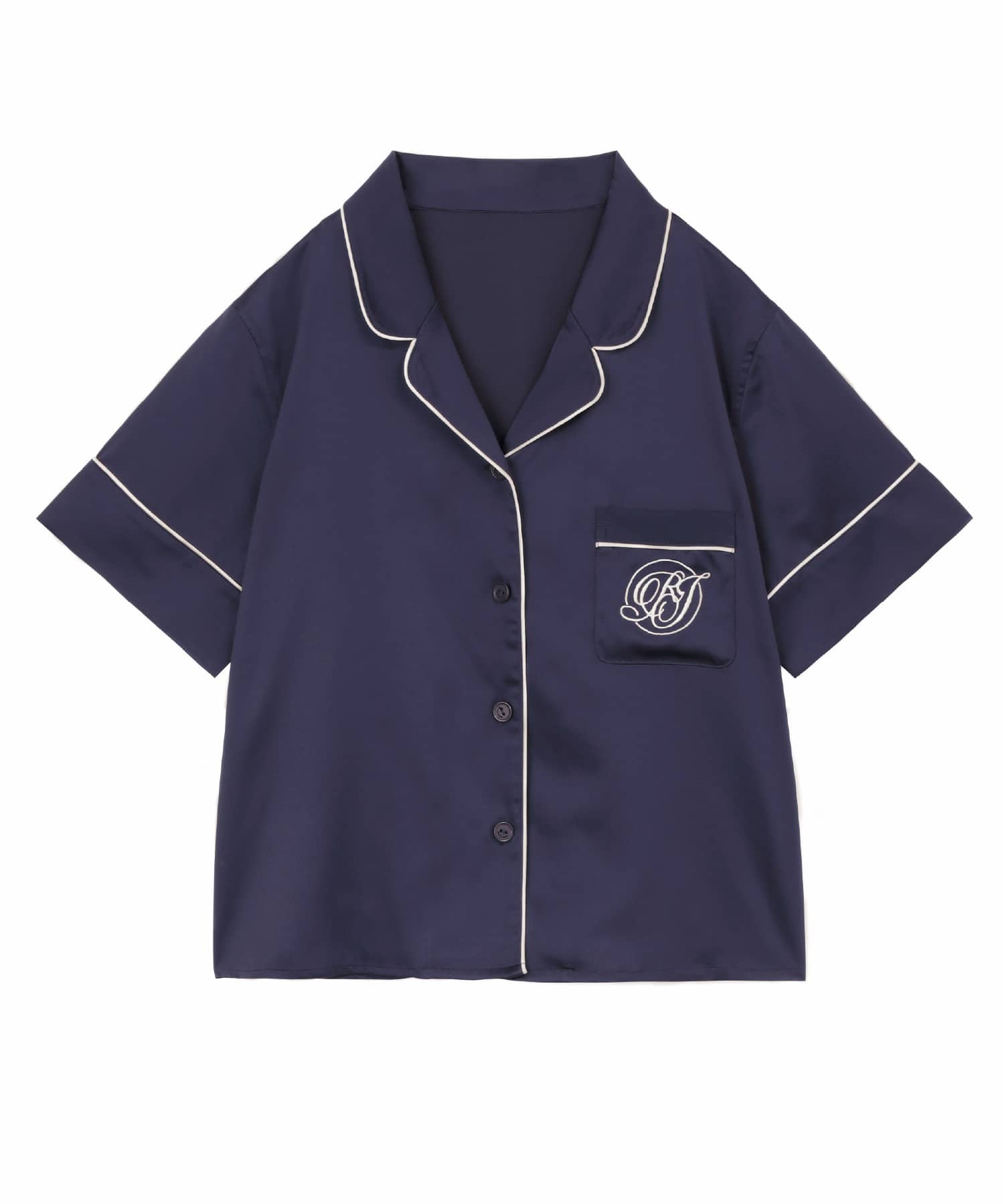 シルキーサテンスリープ 半袖トップス