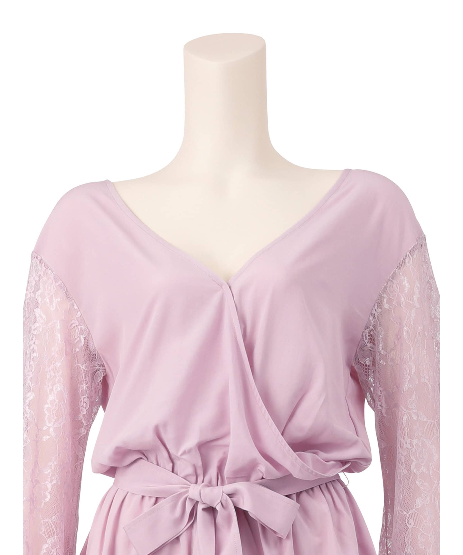 レーススリーブ ロンパース