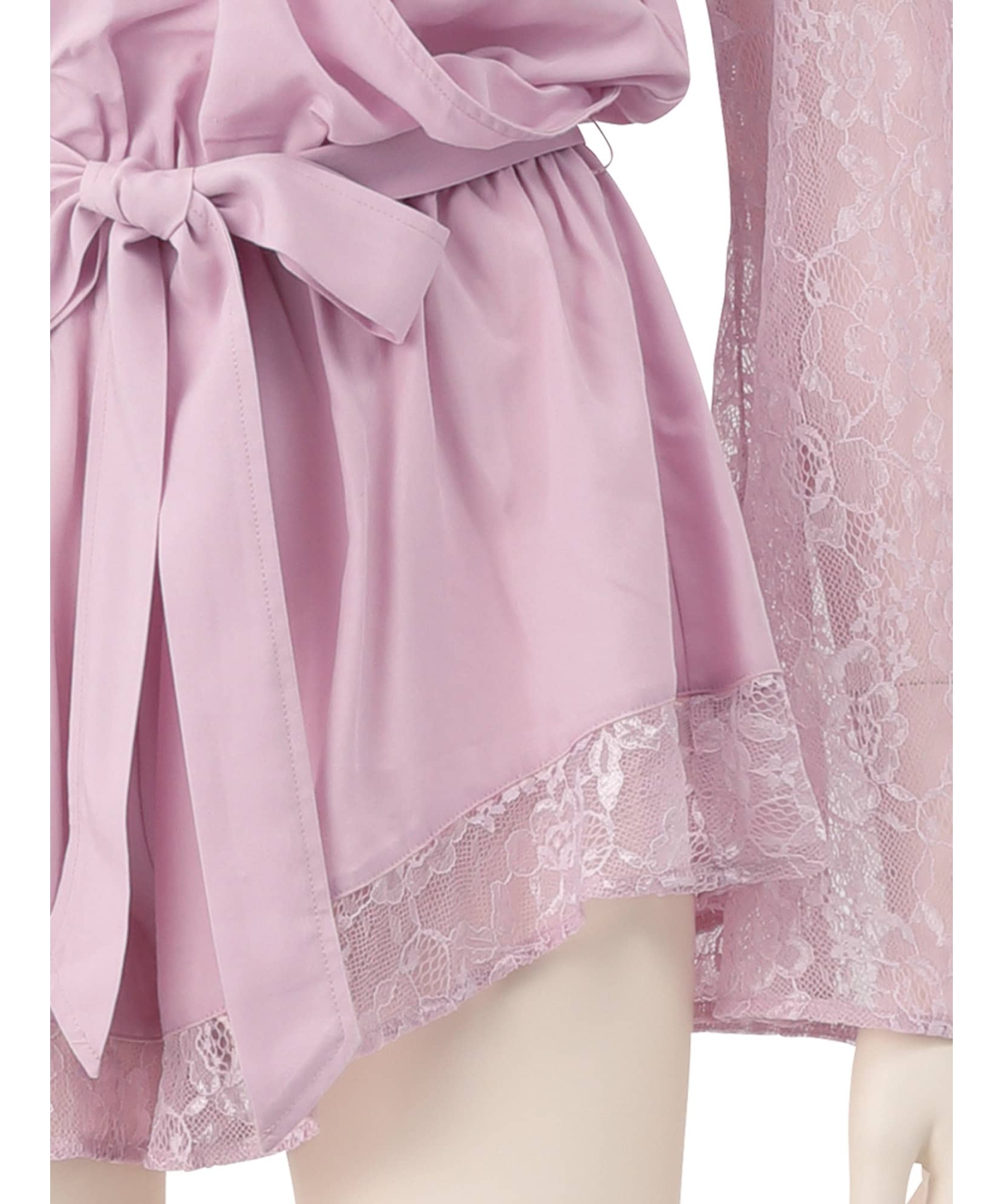 レーススリーブ ロンパース