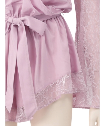 レーススリーブ ロンパース