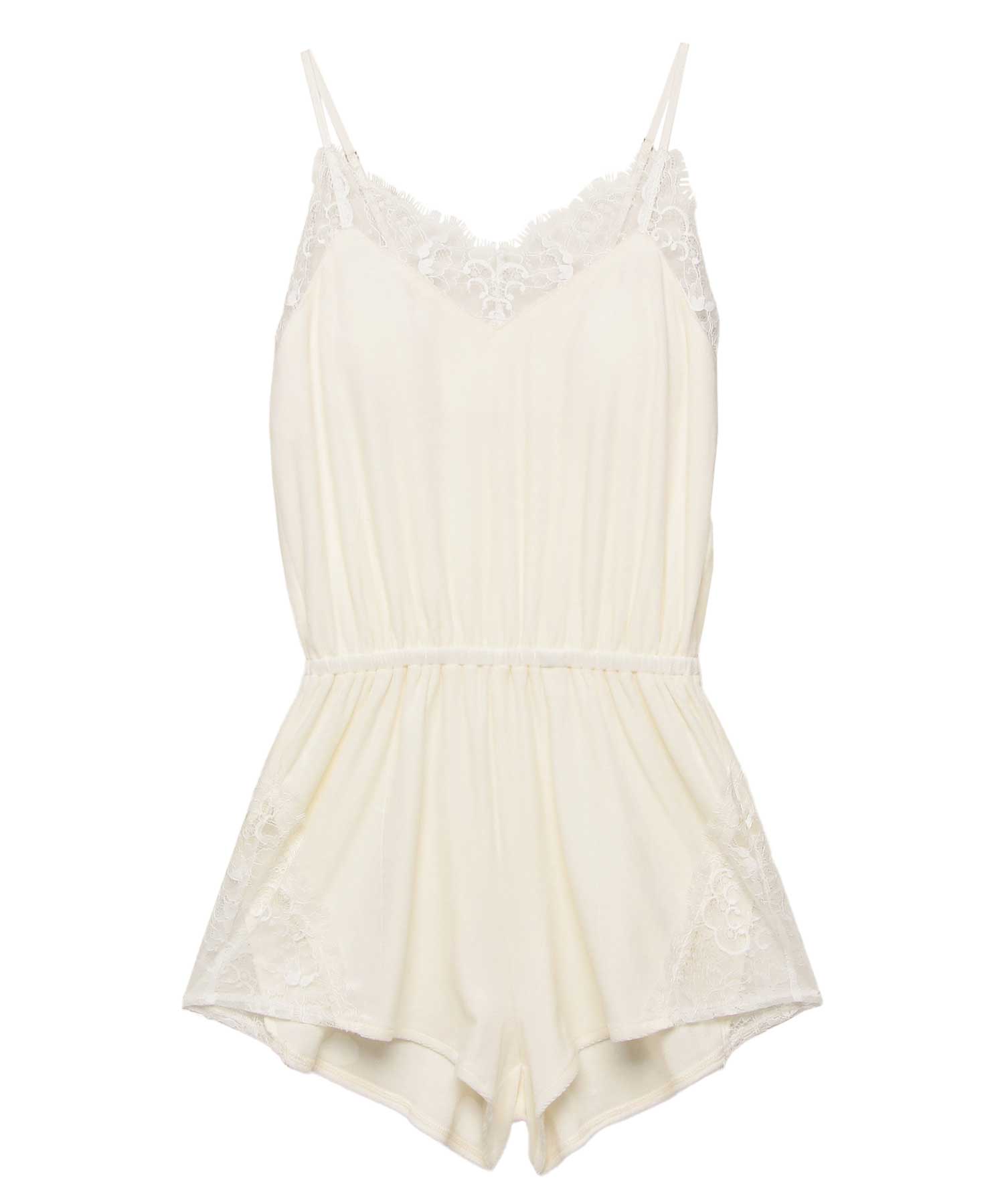 マットベロアキャミロンパース