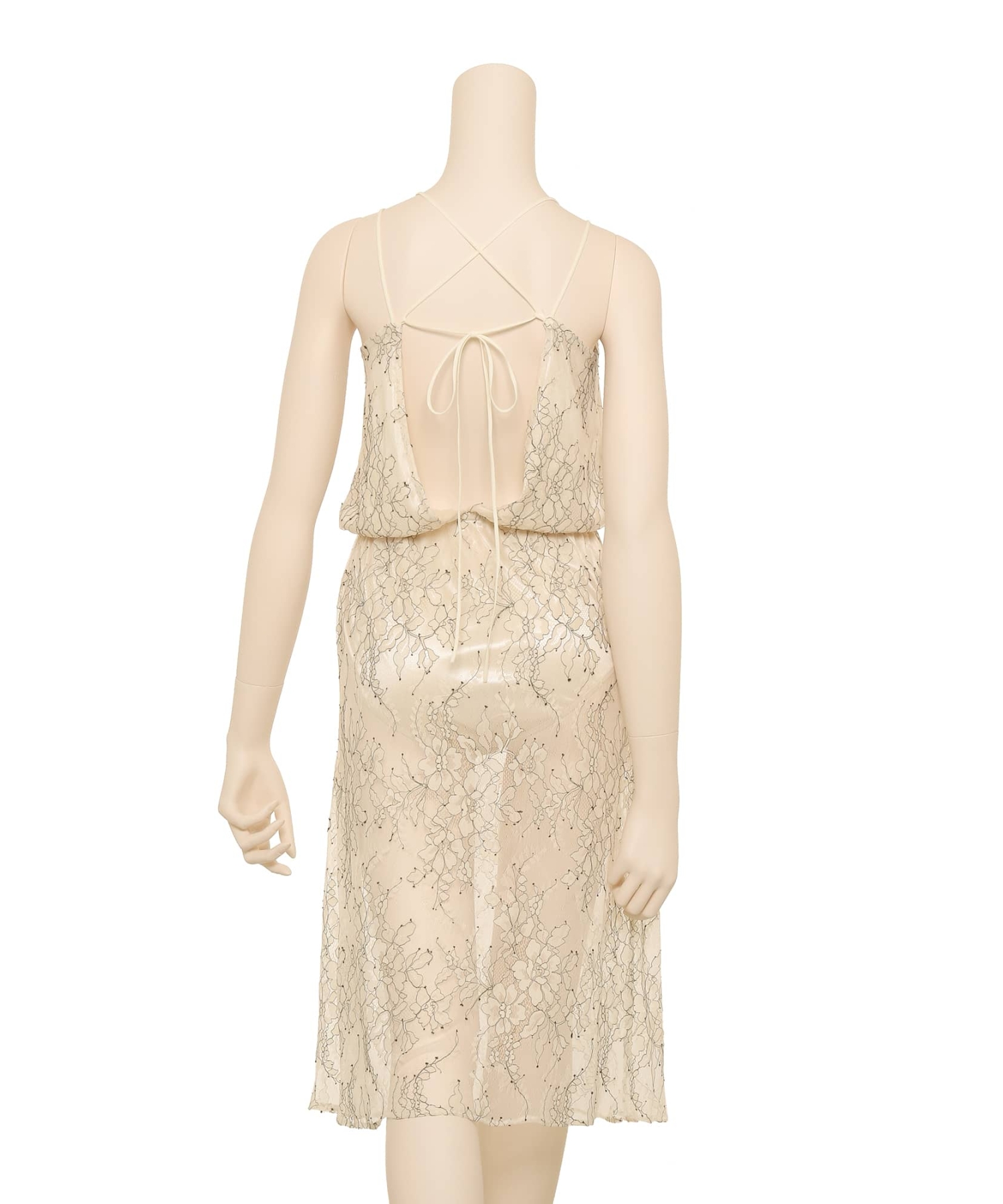 レーシーロング ロンパース