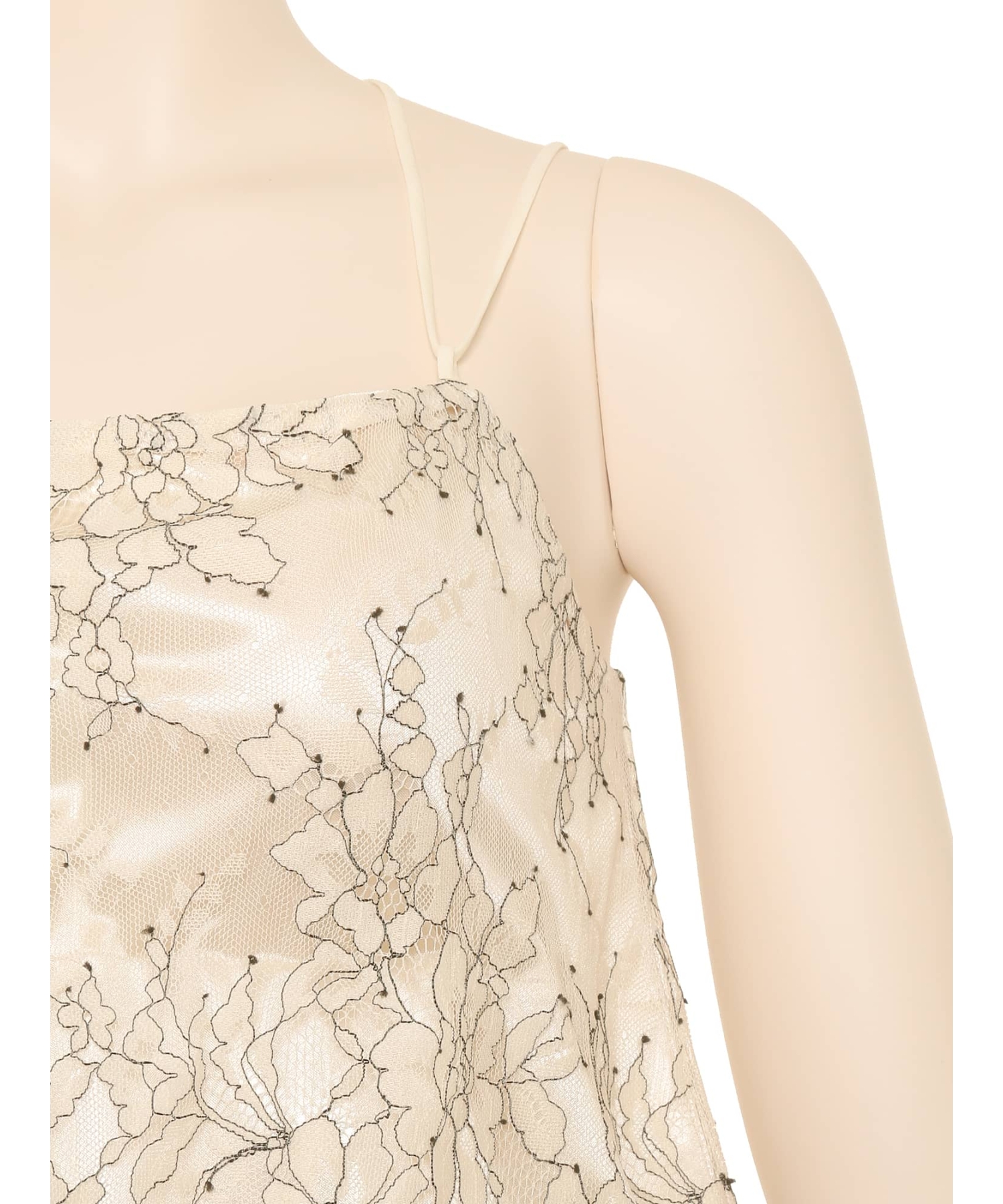 レーシーロング ロンパース