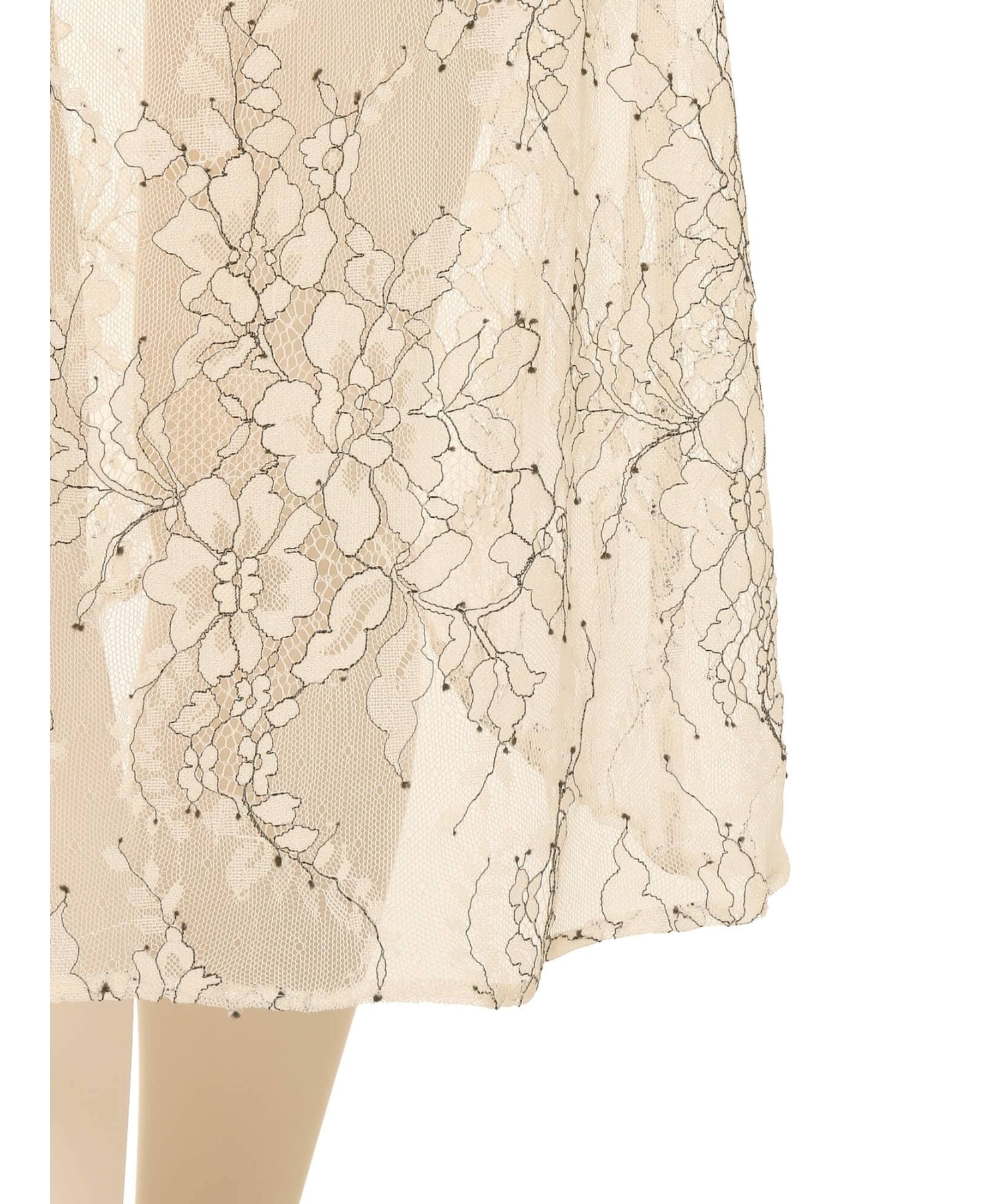 レーシーロング ロンパース