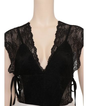 レーシーサテンメイド テディ(カチューシャ付き)