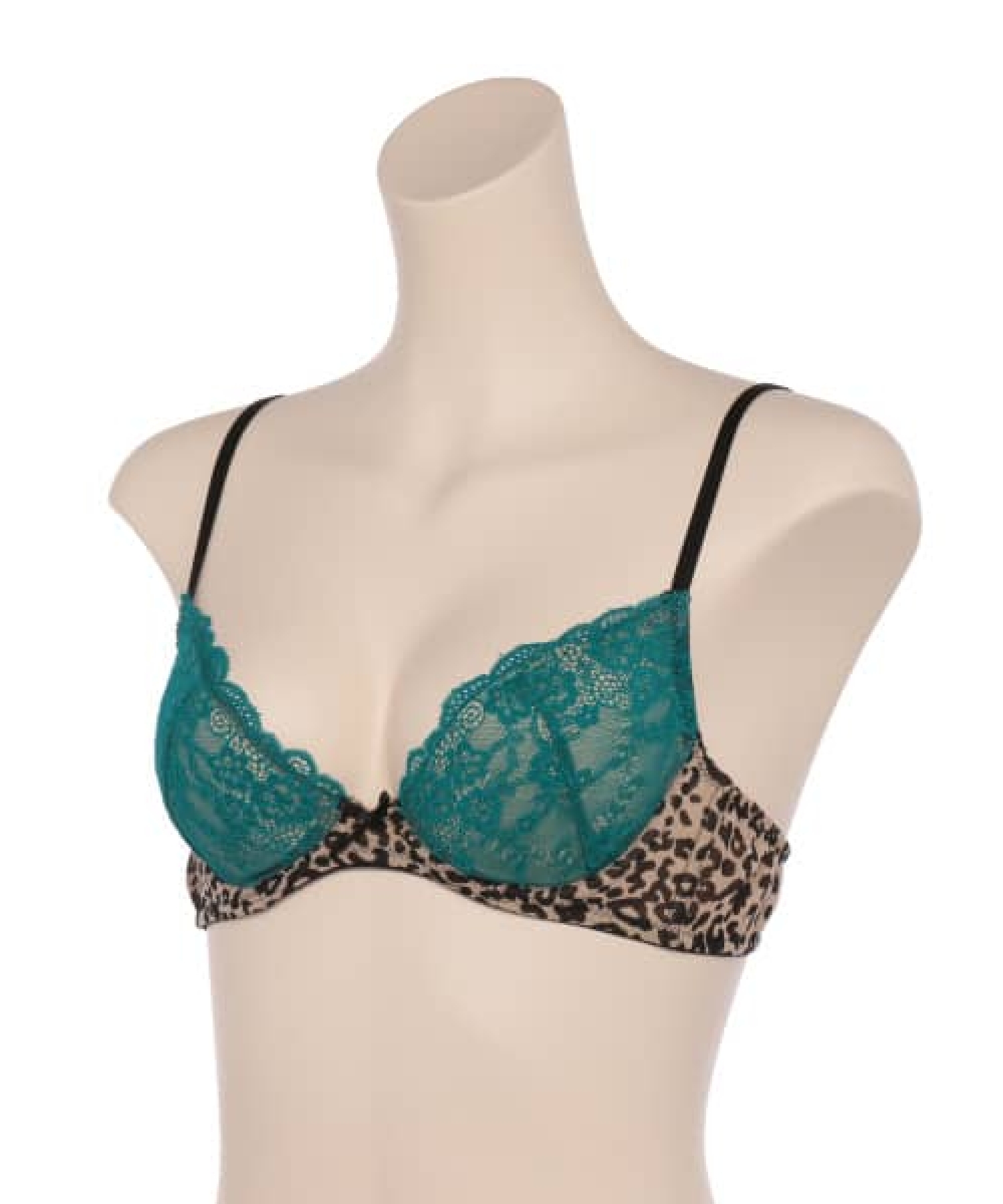 レーシーレオパードグラマーアップライト ブラ