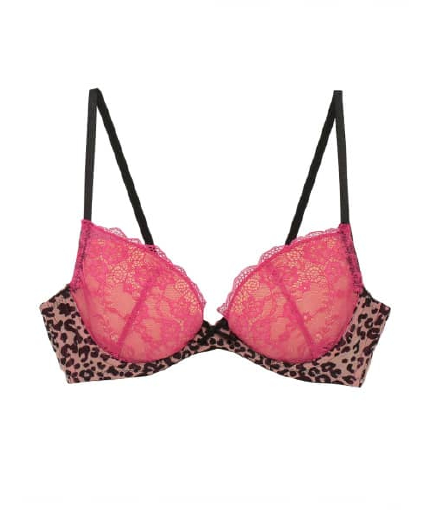 レーシーレオパードグラマーアップライト ブラ