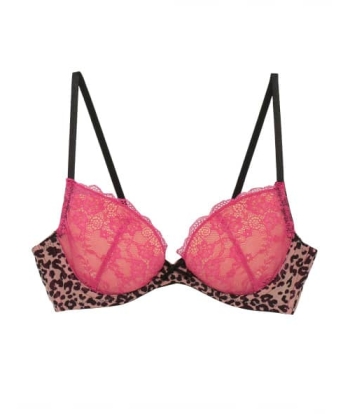 レーシーレオパードグラマーアップライト ブラ
