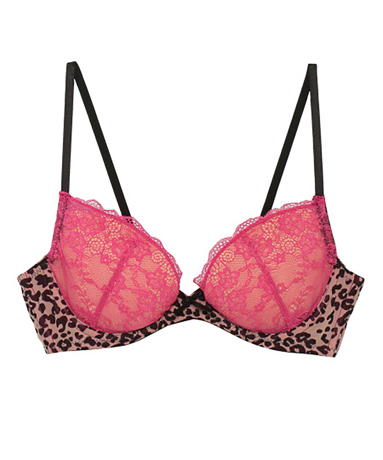 レーシーレオパードグラマーアップライト ブラ
