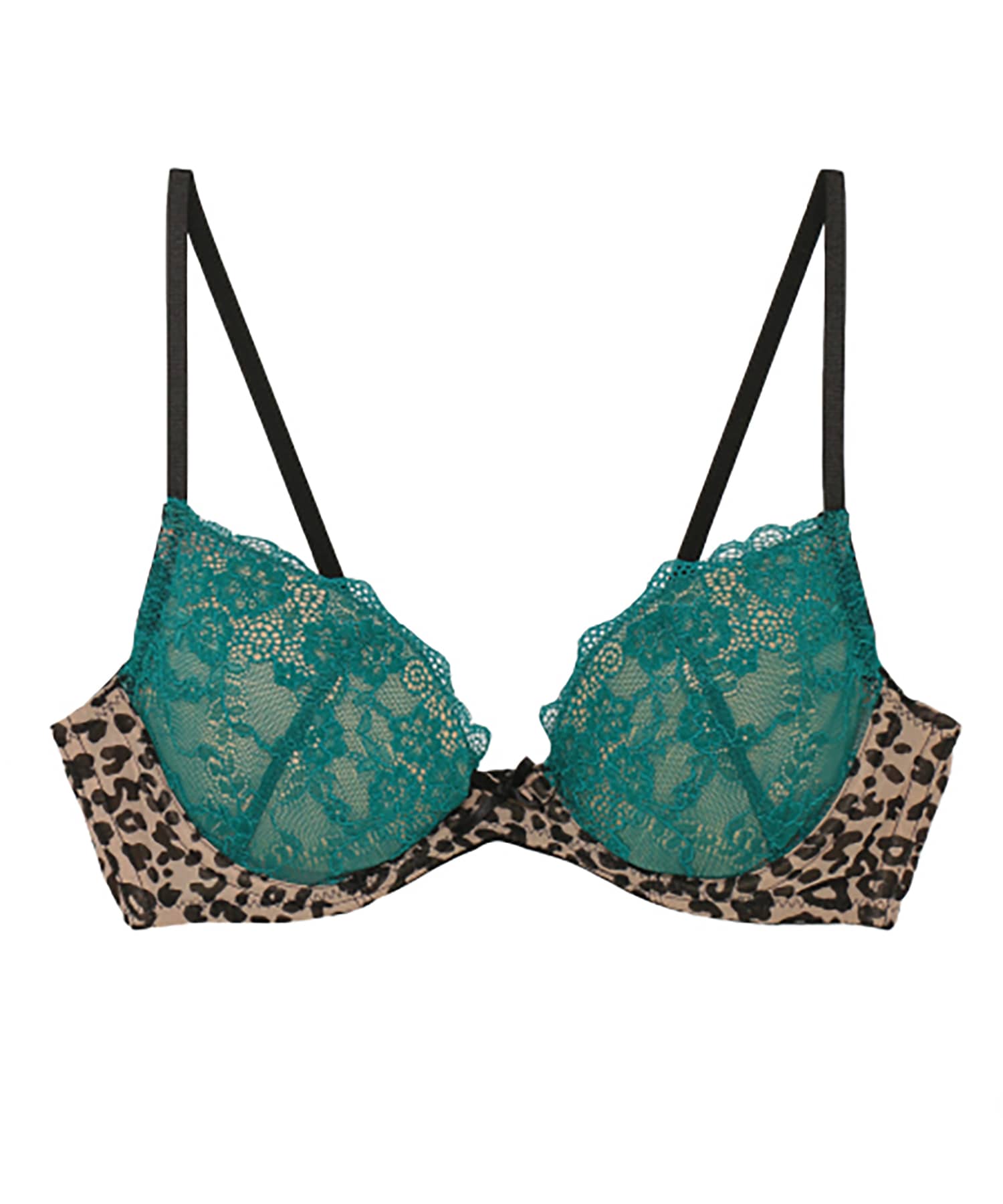 レーシーレオパードグラマーアップライト ブラ