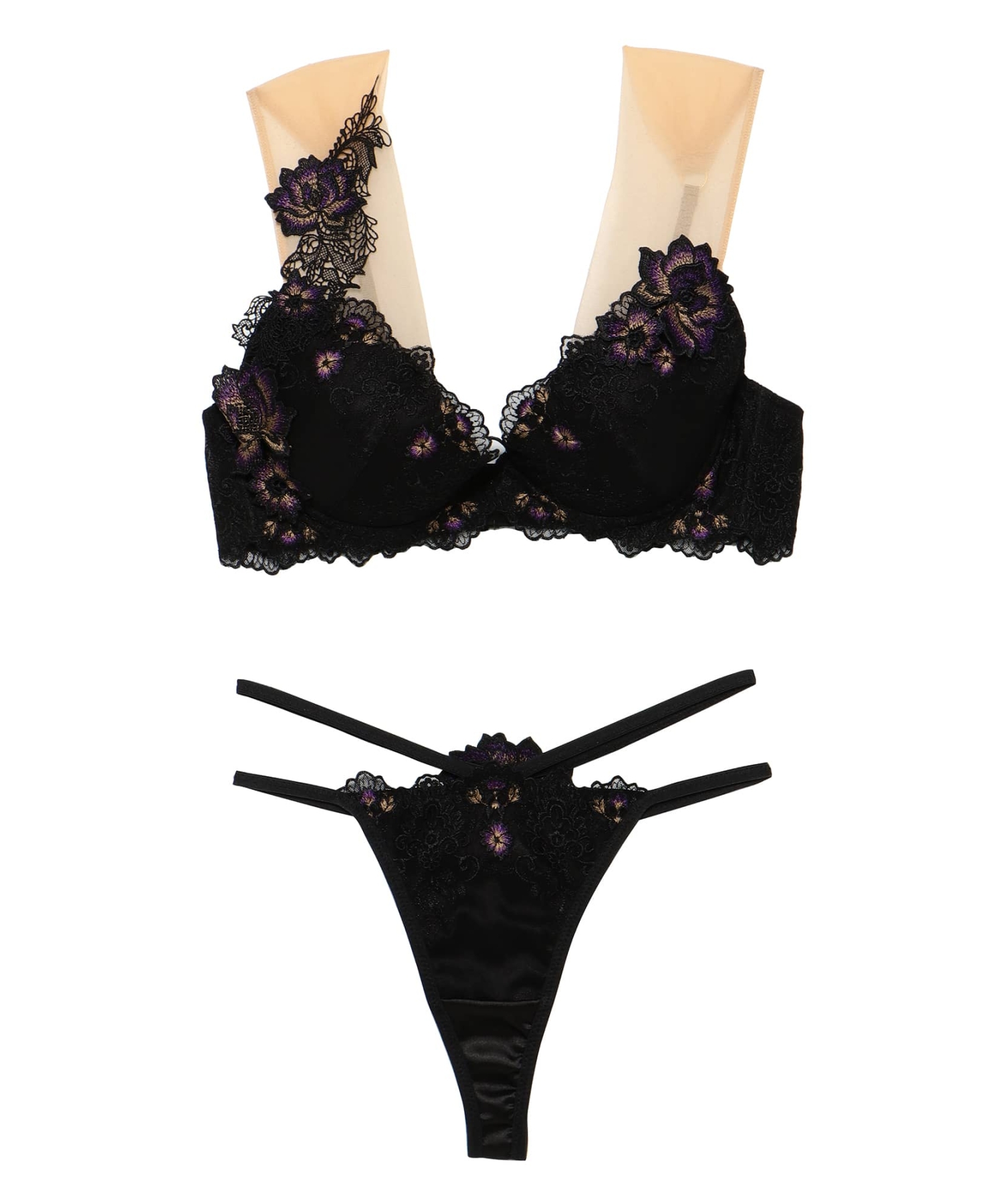 アンティークフラワー グラマーアップ ブラセット