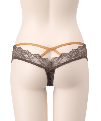 ダブルレース バッククロス Tバック