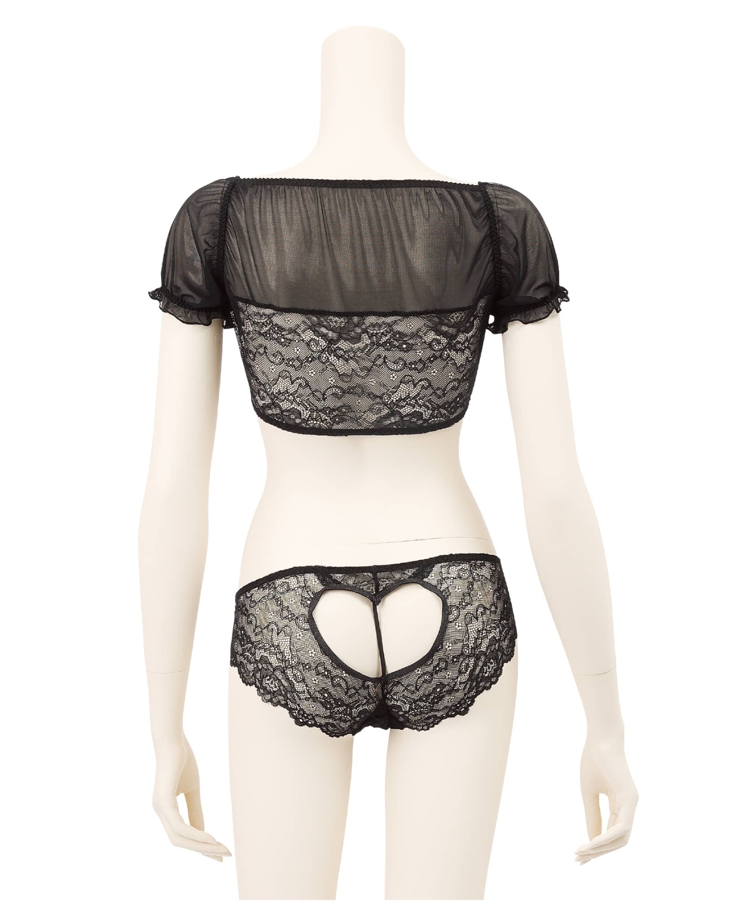 パフスリーブ ブラ・ショーツセット