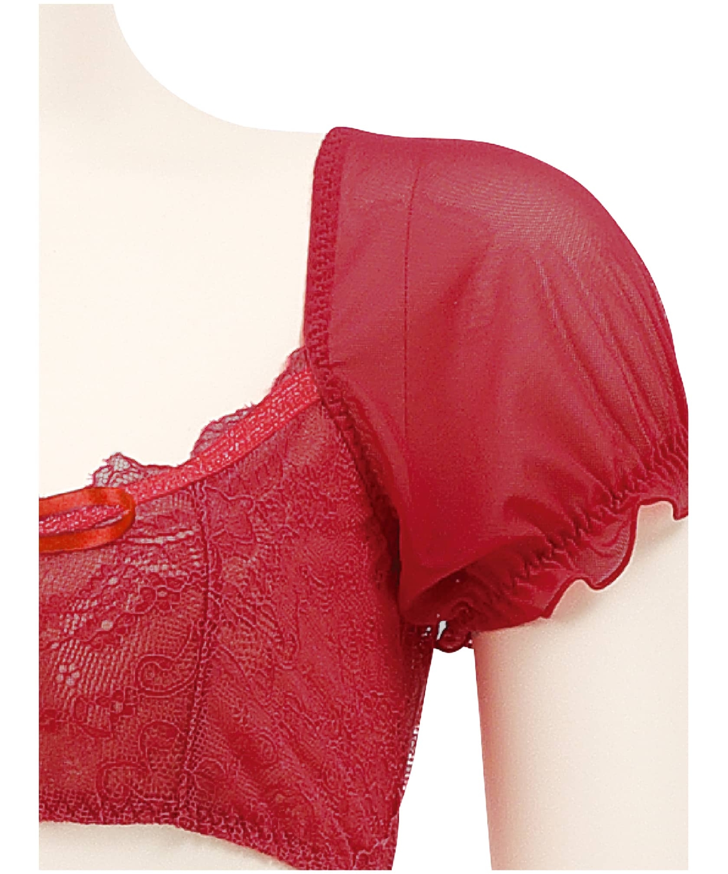 パフスリーブ ブラ・ショーツセット