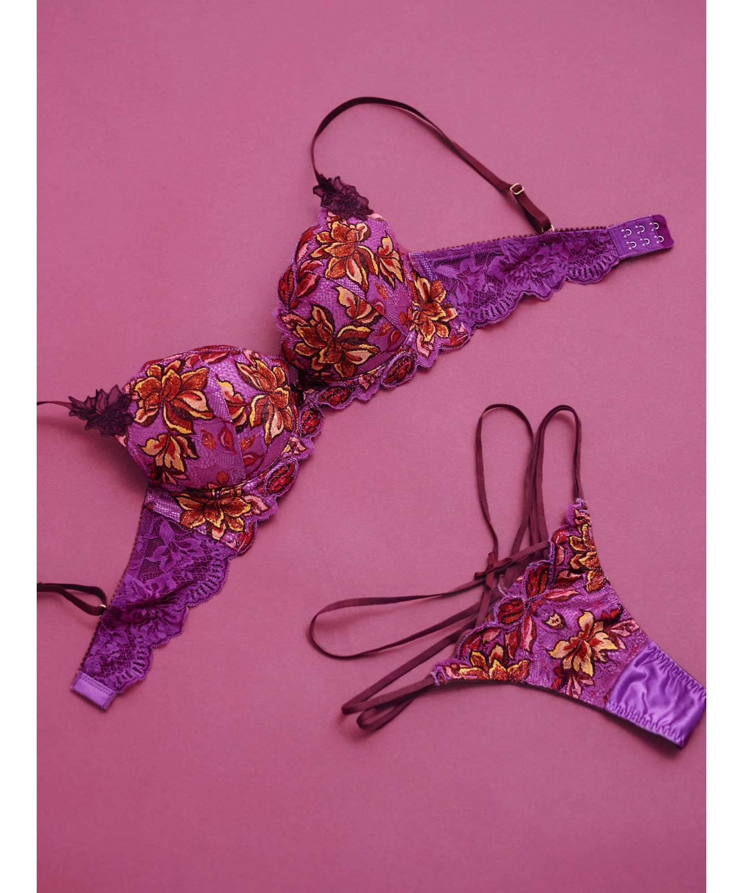 ピクトリアルフラワー グラマーアップ ブラ