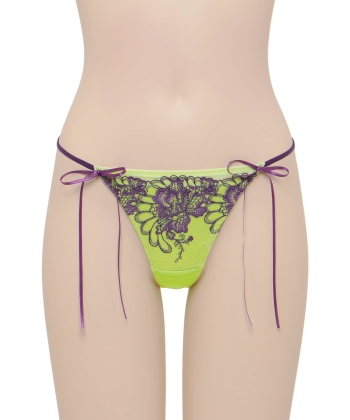 ファンフラワー サイドリボン Tバック