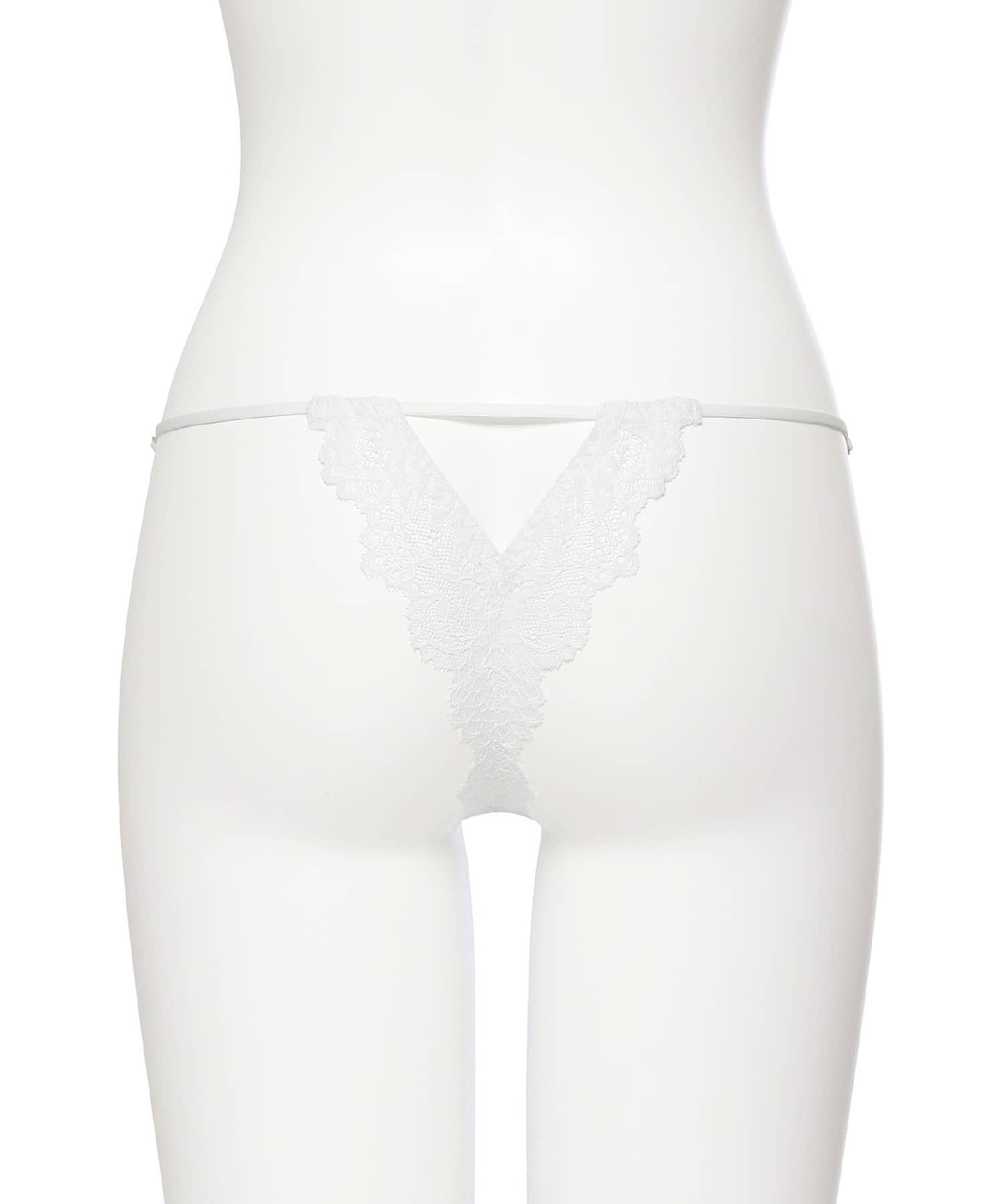 レーシーフェザー ストレッチレース Tバック