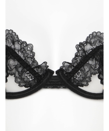 レーシーフリル ブラ&Tバック セット