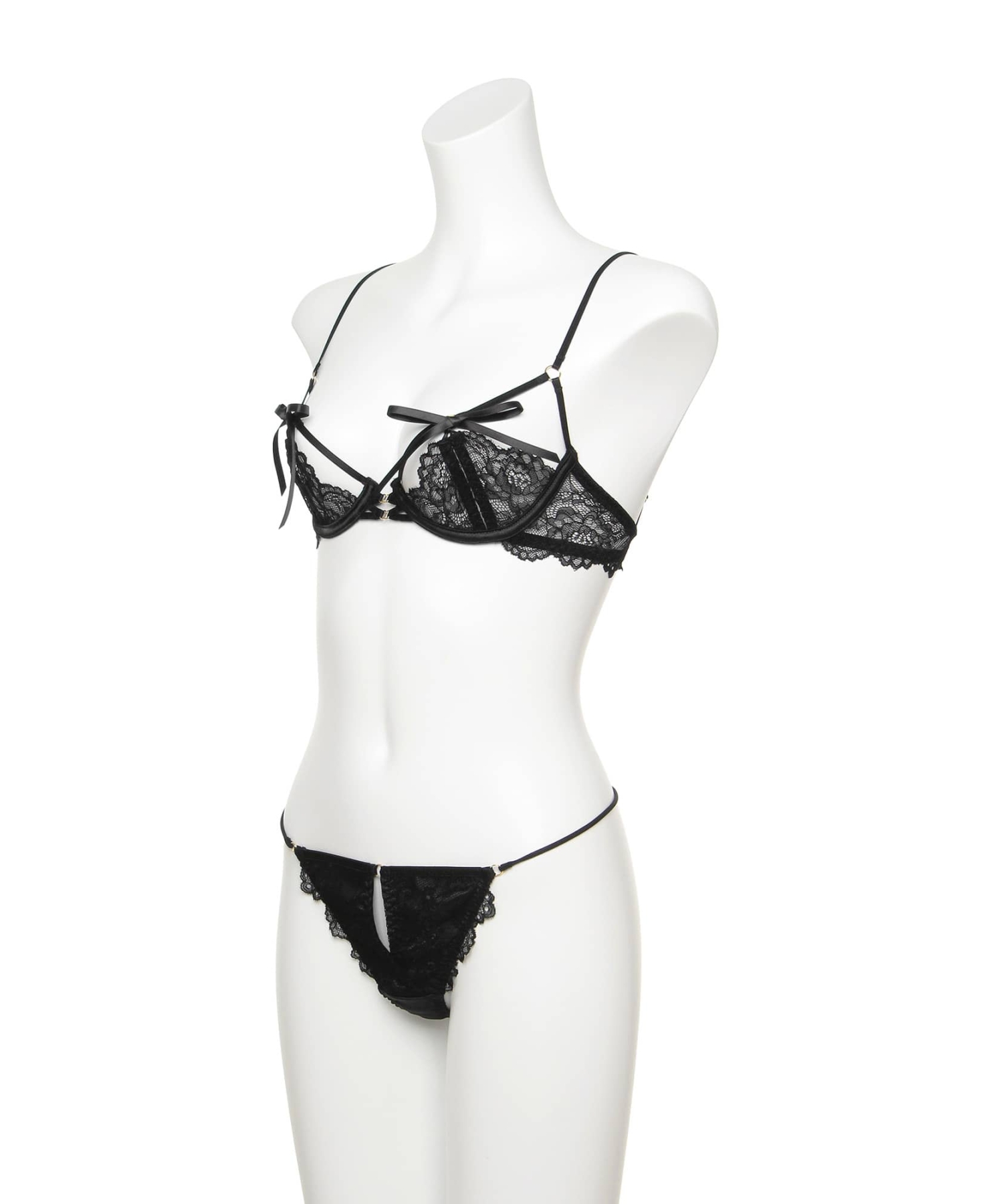 レーシードール ブラ&Tバック セット