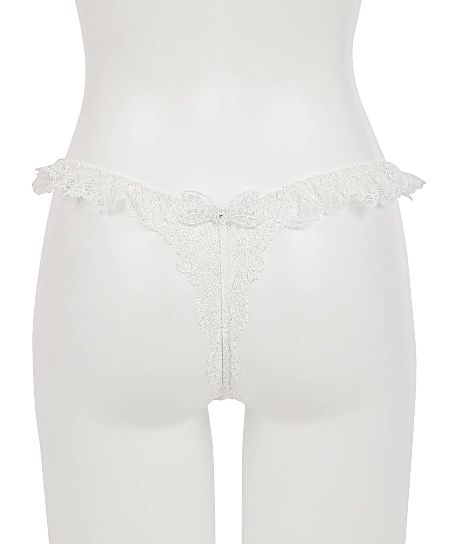 レーシーリボン フリル Tバック