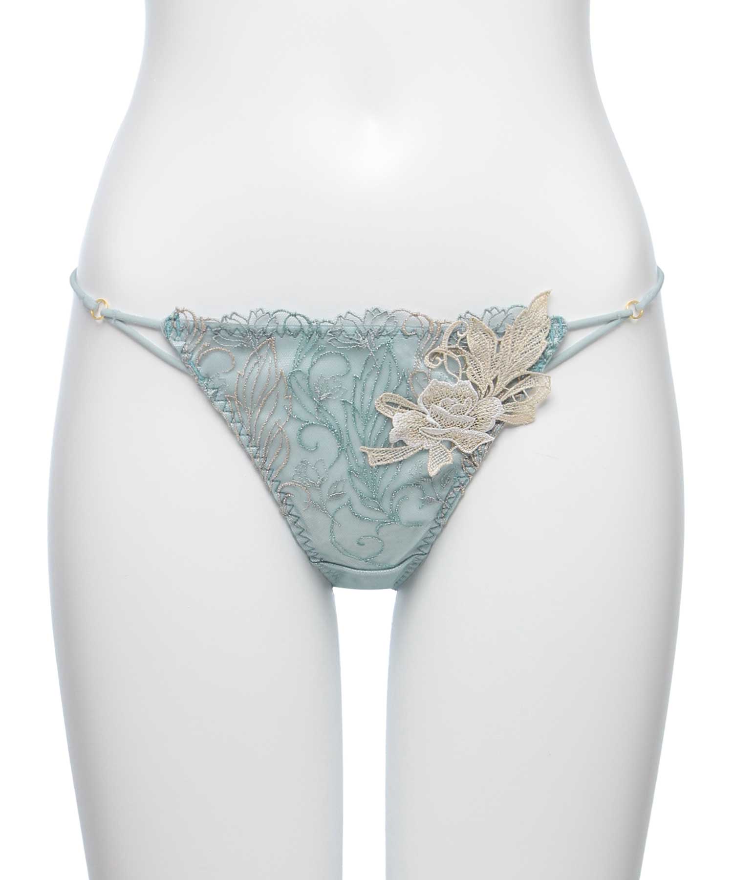 フェザーセレステ エンブロイダリーレース ショーツ