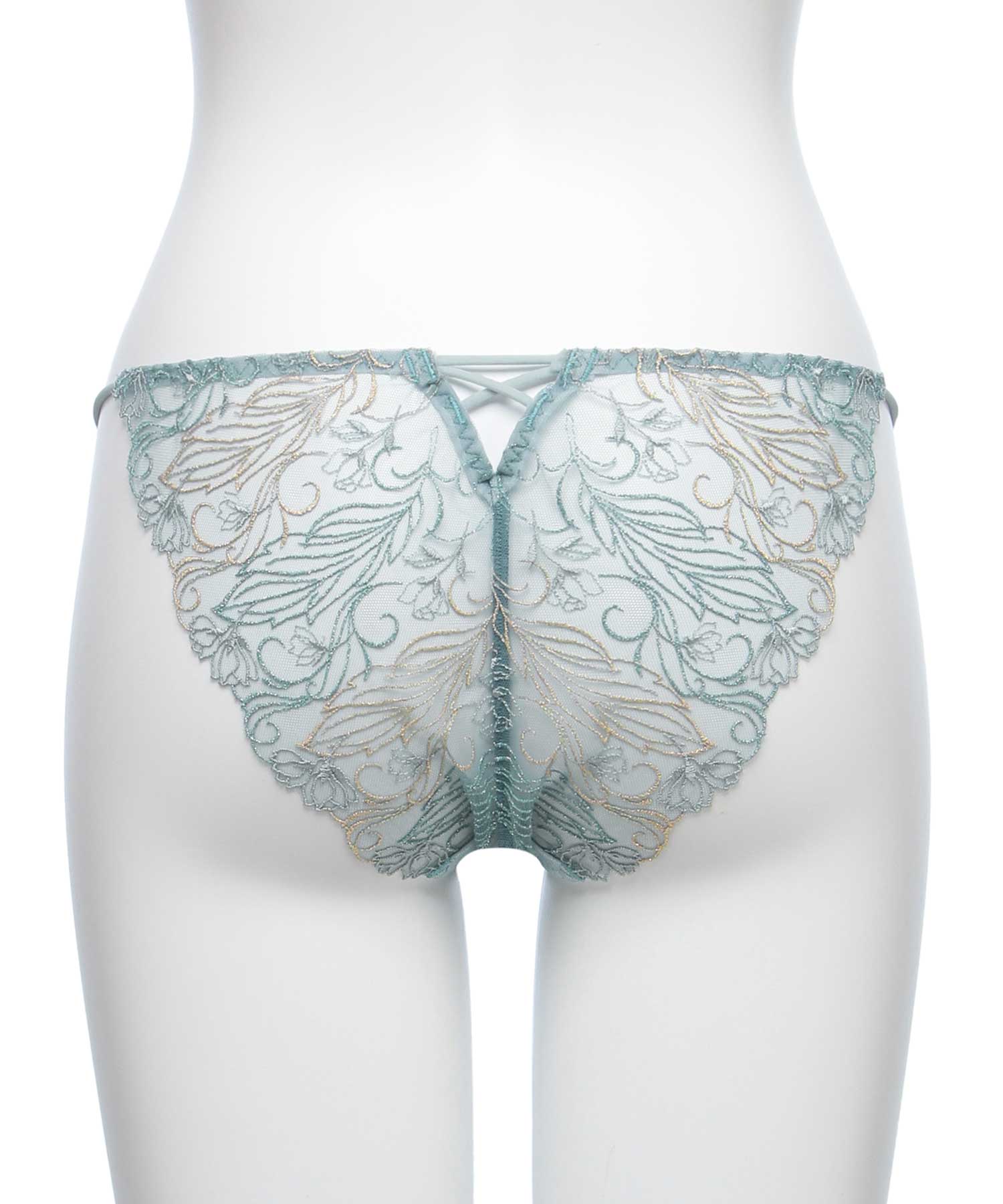 フェザーセレステ エンブロイダリーレース ショーツ