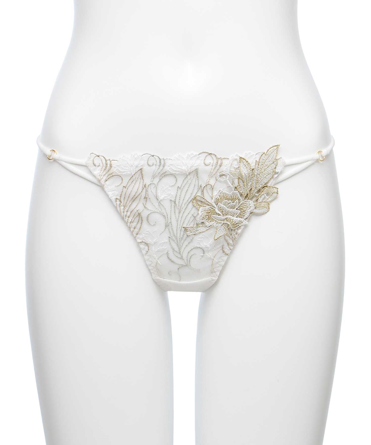 フェザーセレステ エンブロイダリーレース Tバック