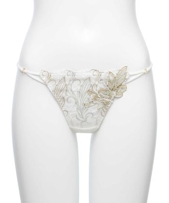 フェザーセレステ エンブロイダリーレース Tバック