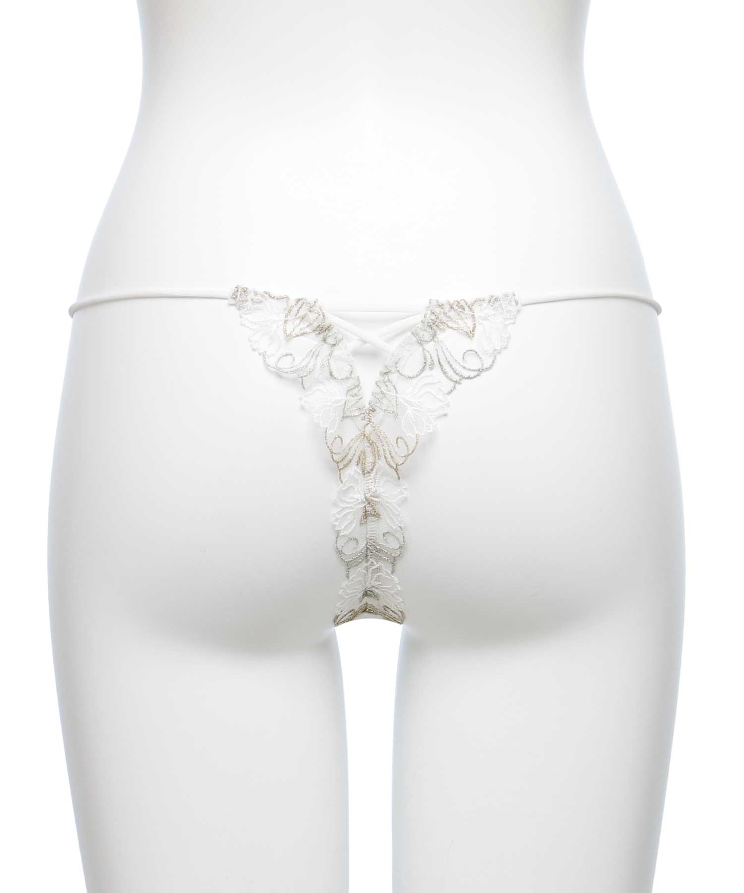 フェザーセレステ エンブロイダリーレース Tバック