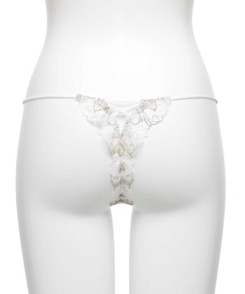 フェザーセレステ エンブロイダリーレース Tバック