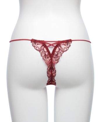 フェザーセレステ エンブロイダリーレース Tバック