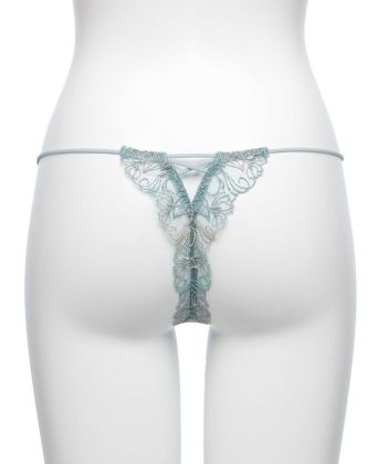 フェザーセレステ エンブロイダリーレース Tバック