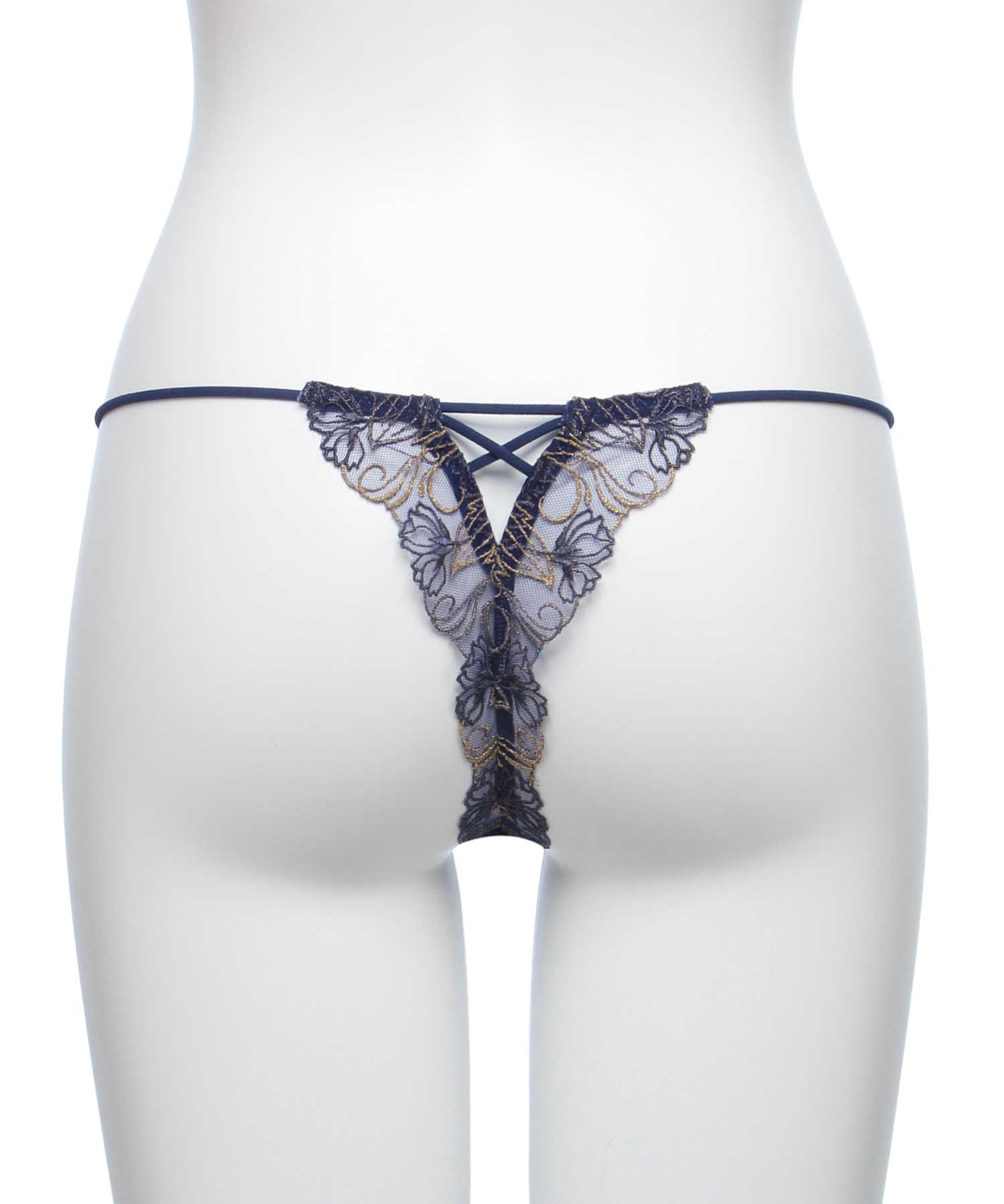 フェザーセレステ エンブロイダリーレース Tバック