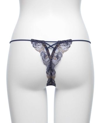 フェザーセレステ エンブロイダリーレース Tバック