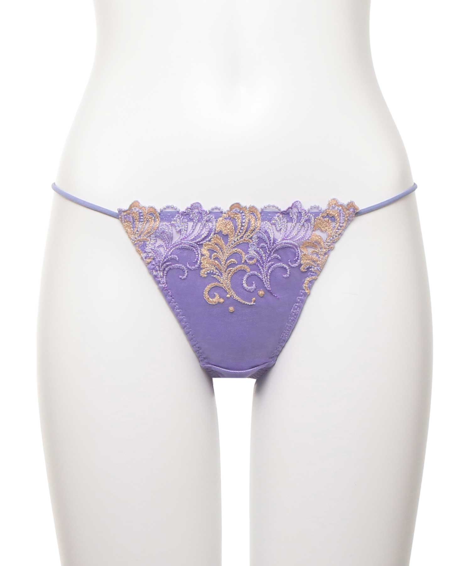 アヴェネル エンブロイダリーレース ショーツ