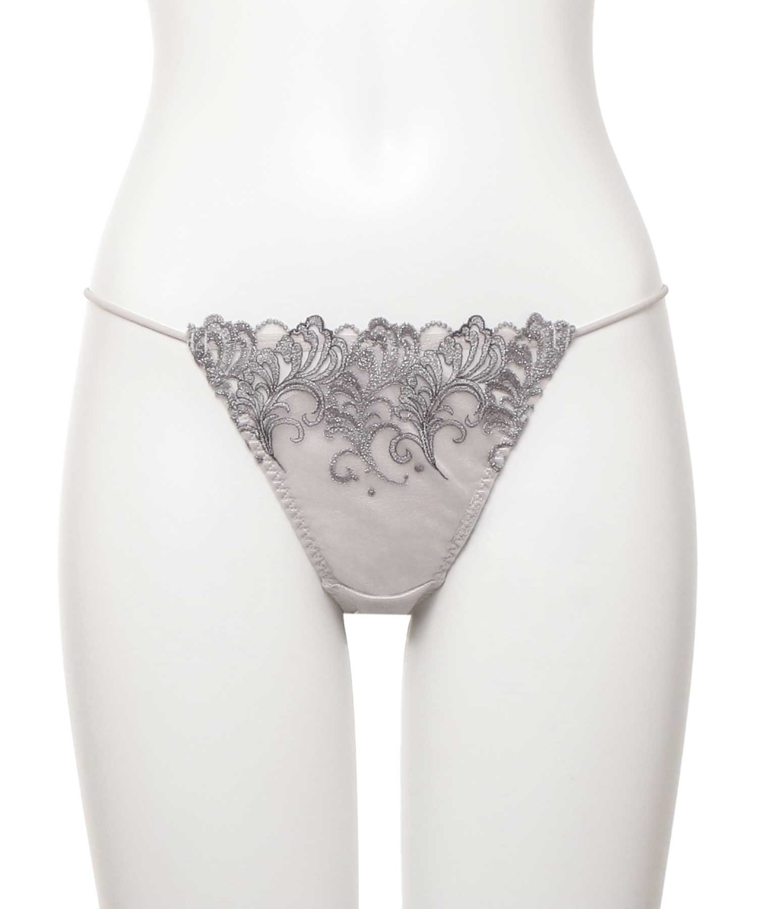 アヴェネル エンブロイダリーレース ショーツ