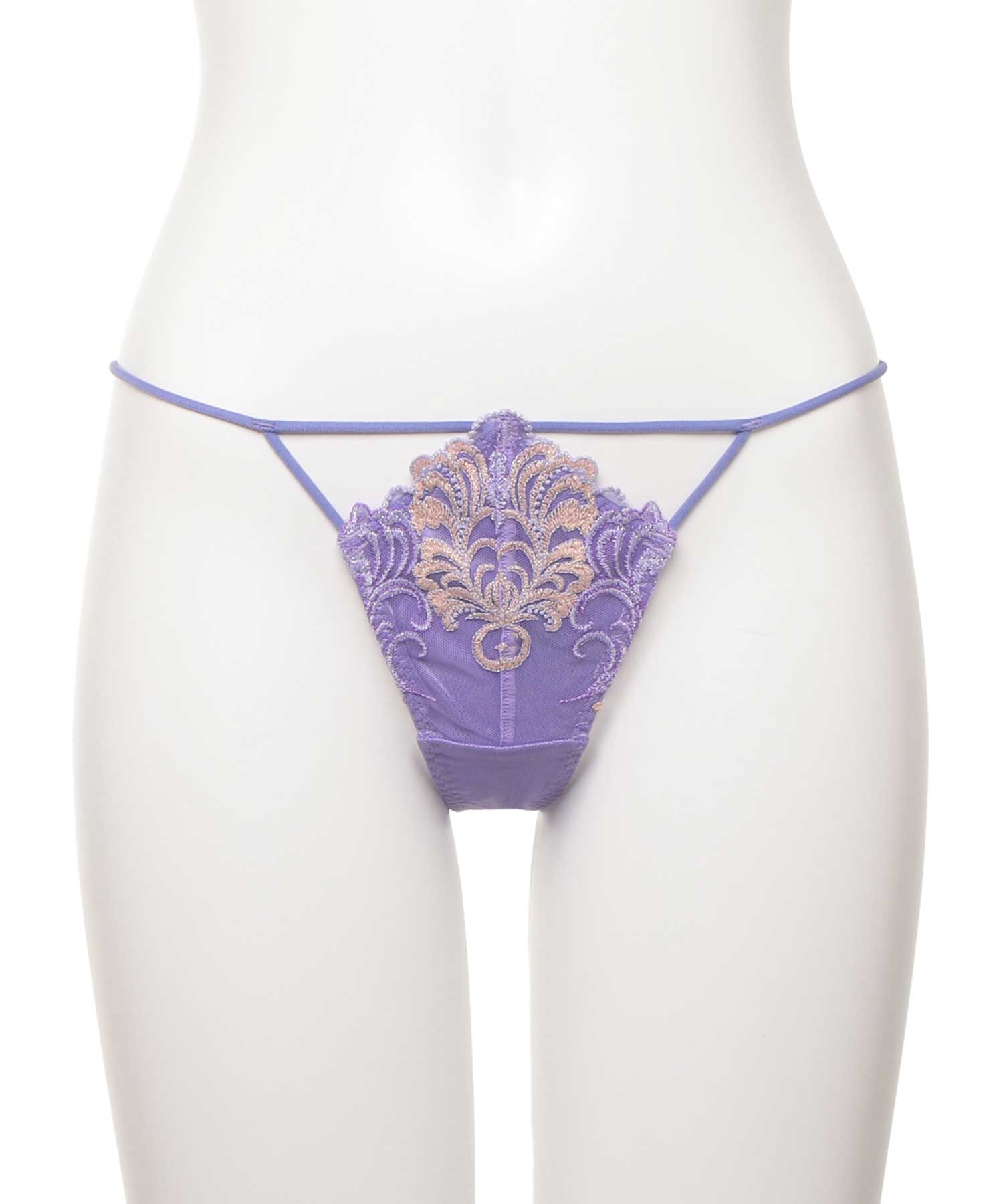 アヴェネル エンブロイダリーレース Tバック