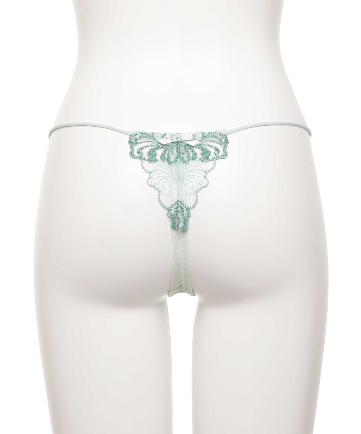 アヴェネル エンブロイダリーレース Tバック