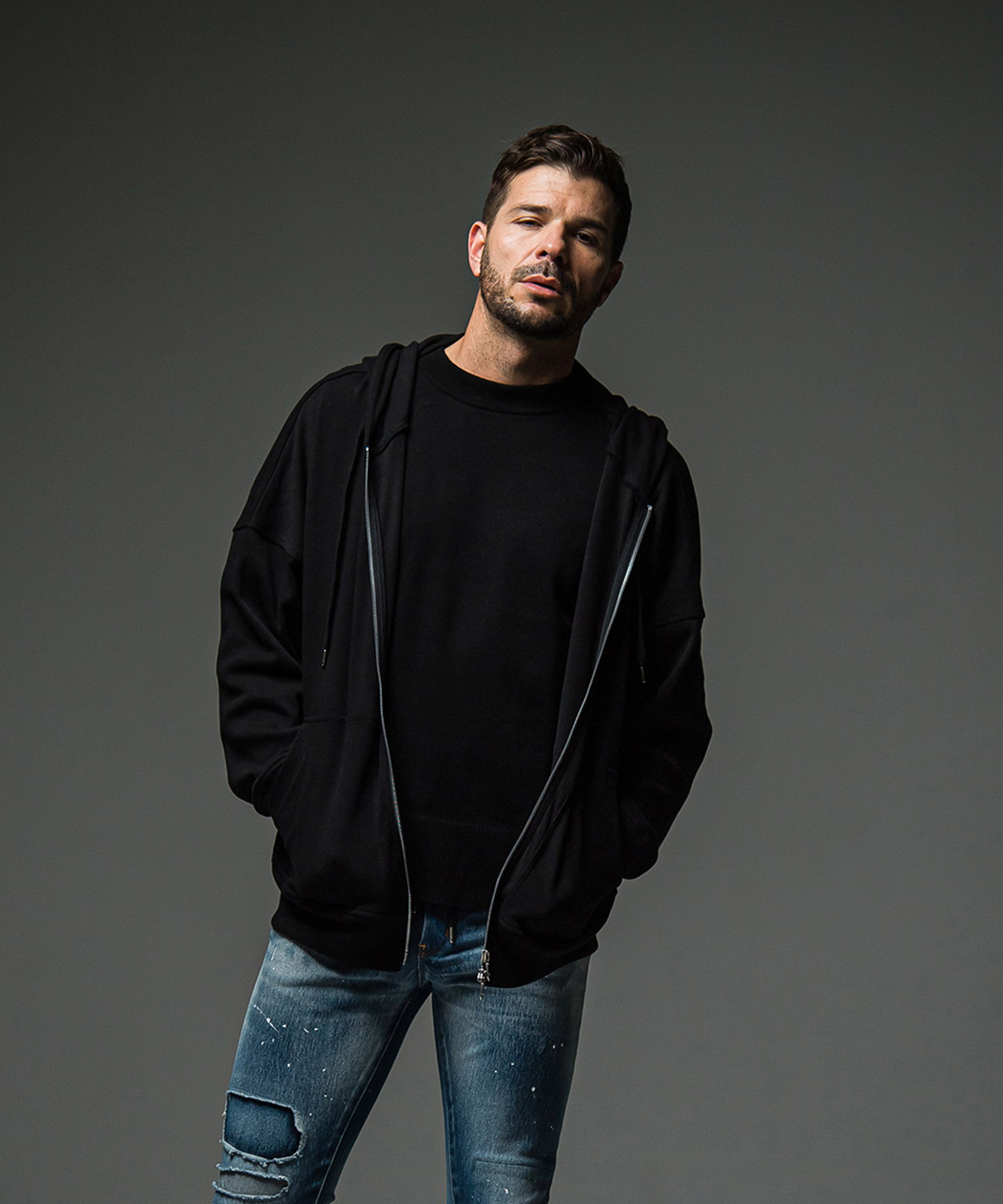 fries zip loose hoodie