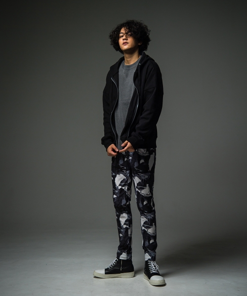 fries zip loose hoodie