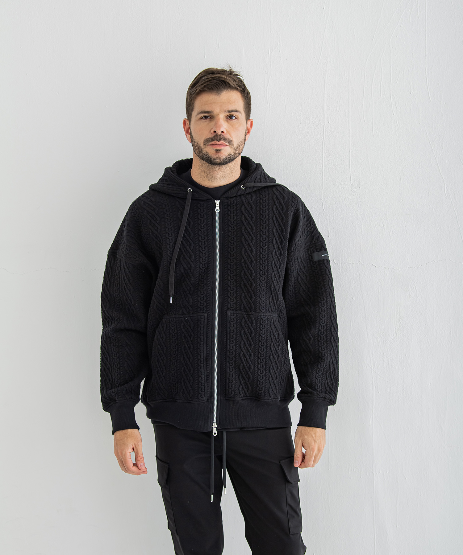 公開設定確認ROPE  zip loose hoodie